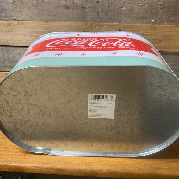 Coca Cola Galvanized Oval Party Tin/Bucket - Picture 5 of 6